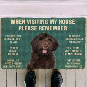 Please Remember Corgi House Rules Doormat Decor Print Carpet Soft Flannel Non-Slip Doormat for Bedroom Porch Drop Shipping