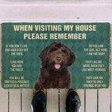 Please Remember Corgi House Rules Doormat Decor Print Carpet Soft Flannel Non-Slip Doormat for Bedroom Porch Drop Shipping