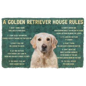 Please Remember Corgi House Rules Doormat Decor Print Carpet Soft Flannel Non-Slip Doormat for Bedroom Porch Drop Shipping