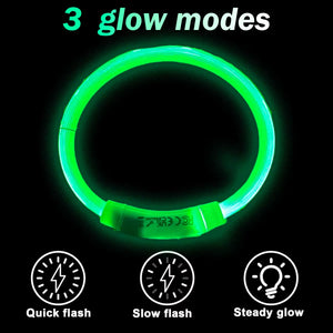 Dog Light up Collar LED Collar Light up Cat Collar USB Rechargeable Collar Christmas Decoration Pet Collar Pet Christmas Gifts