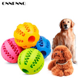 Rubber Pet Dog Cat Toy Ball Chew Treat Holder Tooth Cleaning Ball Food Dog Puppy Ball Training Interactive Pet Supplies