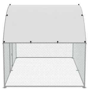 VEVOR Chicken Coop, 9.8X6.5X6.5Ft Walk-In Large Metal Chicken Run for Yard with Waterproof Cover, Doom Roof Hen House with Security Lock for Outdoor and Backyard, Farm, Duck Rabbit Cage Poultry Pen