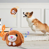 Plush Automatic Bouncing Toys Bite Resistant Funny Interactive Squeaky Toys