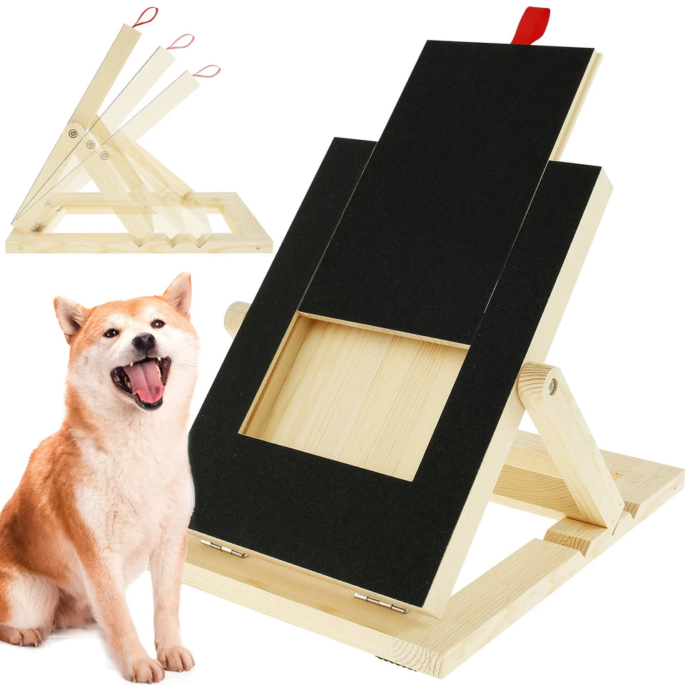 Dog Nail Scratch Board Puppy Nail Grinding Pad Treat Drawer Board Foldable