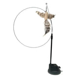 Cat Feather Wand Toy Suction Cup Bird/Feather Cat Wand Pet Supplies
