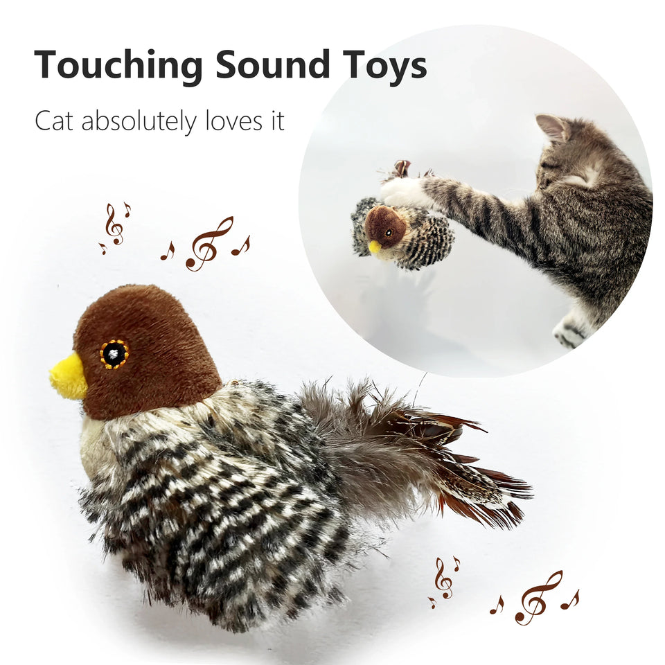 Interactive dog Cat Toys Toy Flying Wings Sparrow Catnip Toys