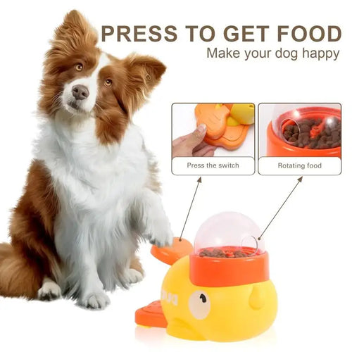 interactive Pet Food Dispenser Dogs Treat Feeder