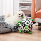 Dog Soccer Ball with Straps Tug of War  Dog Toy