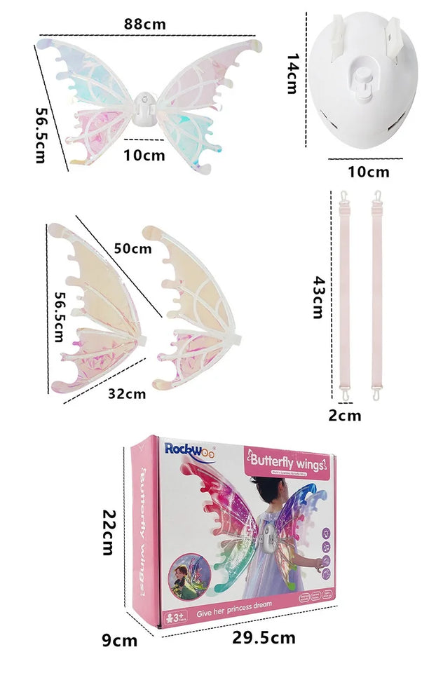 Dog Electric Glowing Wings Butterfly dog Wings Bat Wings with LED Lights