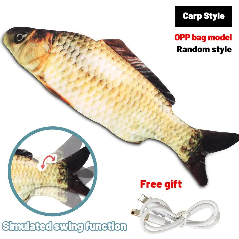 Pet Fish Toy Soft Plush Toy cat dog Chewing Toy