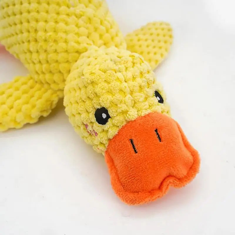 Mellow Dog Calming Duck Dog Toys Yellow Stuffed Duck pet chew toys
