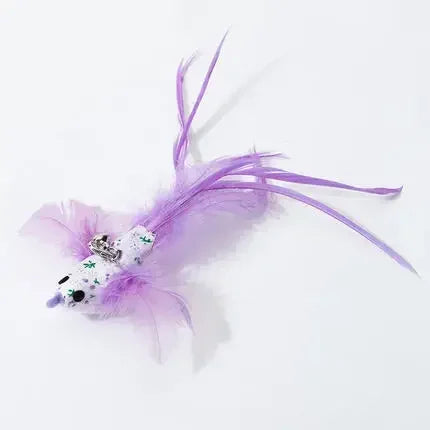 Cat Feather Wand Toy Suction Cup Bird/Feather Cat Wand Pet Supplies