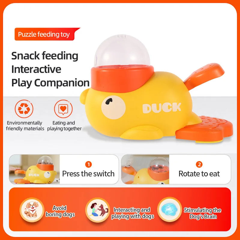 interactive Pet Food Dispenser Dogs Treat Feeder