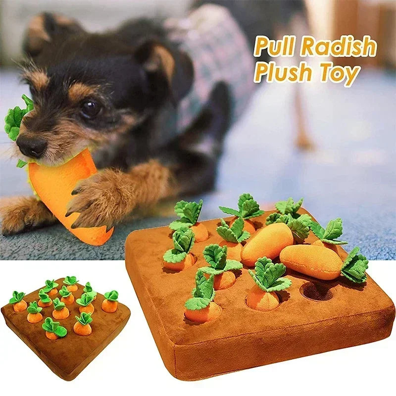 Innovative Dog Toys Snuffle Mat for Pet Plush Carrot Toy