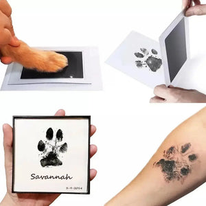 Dog Nose and Paw print Clean Touch Ink Pad, Dog Or Cat Keepsake