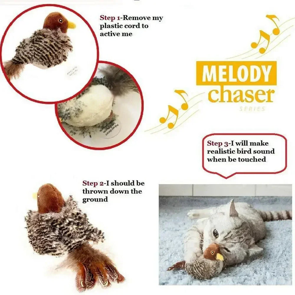 Interactive dog Cat Toys Toy Flying Wings Sparrow Catnip Toys