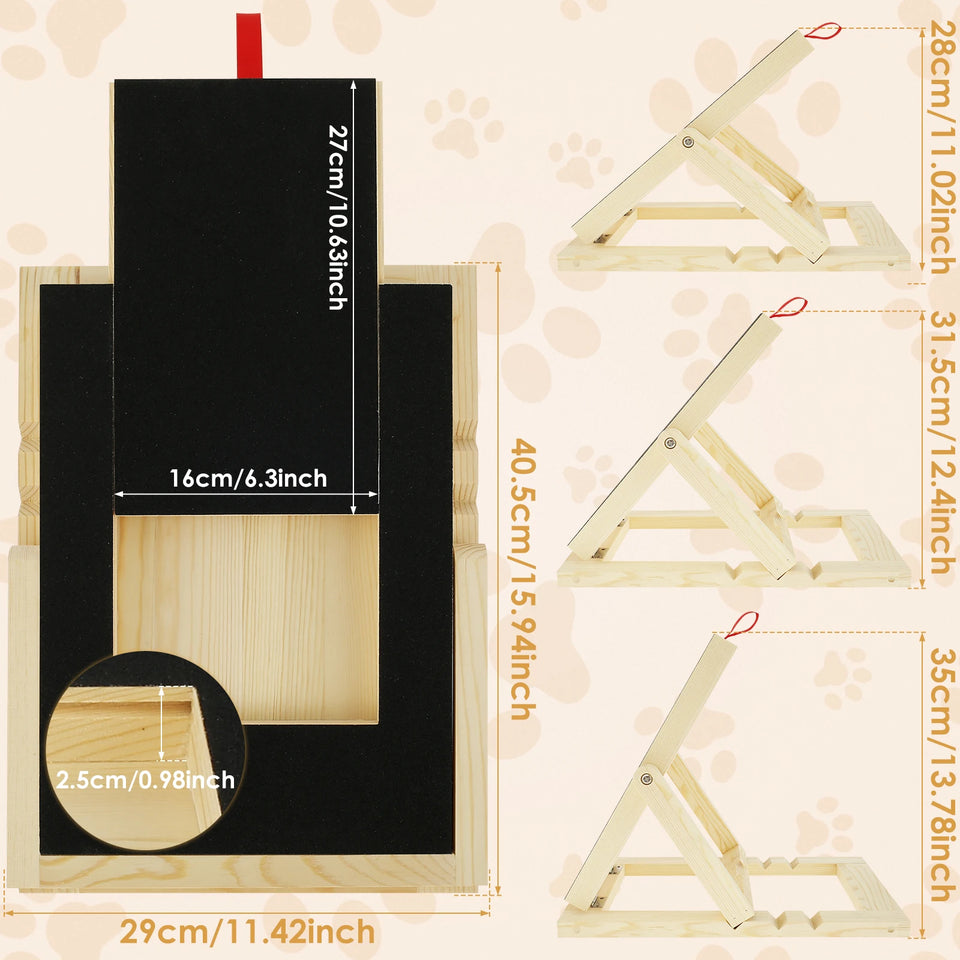 Dog Nail Scratch Board Puppy Nail Grinding Pad Treat Drawer Board Foldable