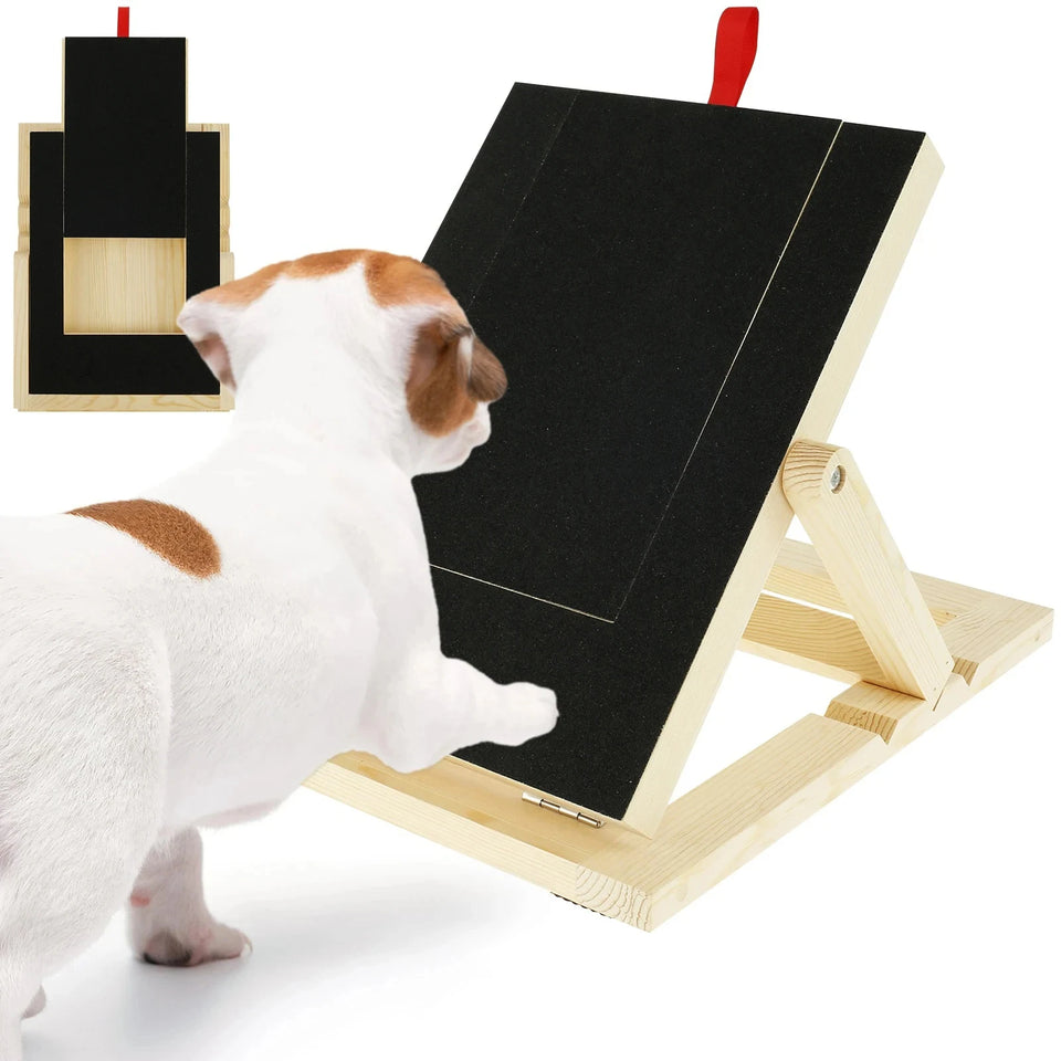 Dog Nail Scratch Board Puppy Nail Grinding Pad Treat Drawer Board Foldable