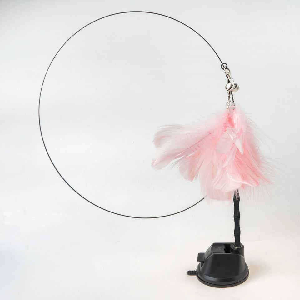 Cat Feather Wand Toy Suction Cup Bird/Feather Cat Wand Pet Supplies