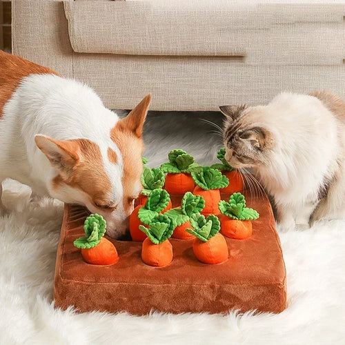 Innovative Dog Toys Snuffle Mat for Pet Plush Carrot Toy
