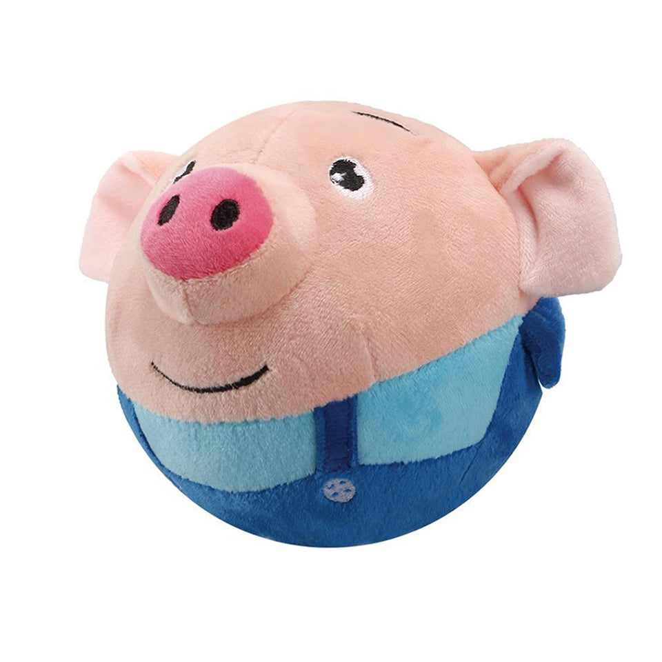 Plush Automatic Bouncing Toys Bite Resistant Funny Interactive Squeaky Toys