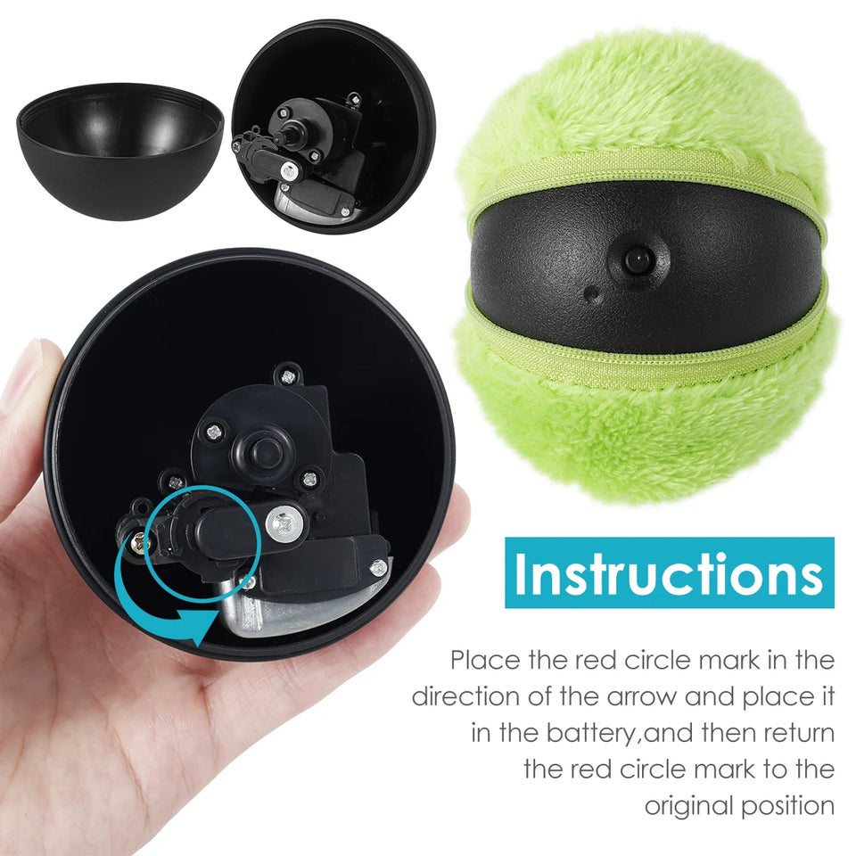 Dog Rolling Ball Toy Cat Interactive Ball Pet Stress Relief Chew Kicker Toy