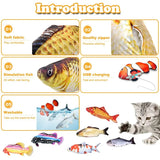 Pet Fish Toy Soft Plush Toy cat dog Chewing Toy