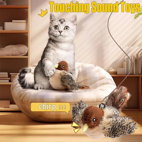 Interactive dog Cat Toys Toy Flying Wings Sparrow Catnip Toys