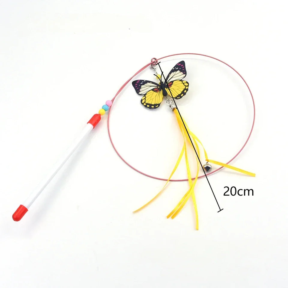 Cat Feather Wand Toy Suction Cup Bird/Feather Cat Wand Pet Supplies
