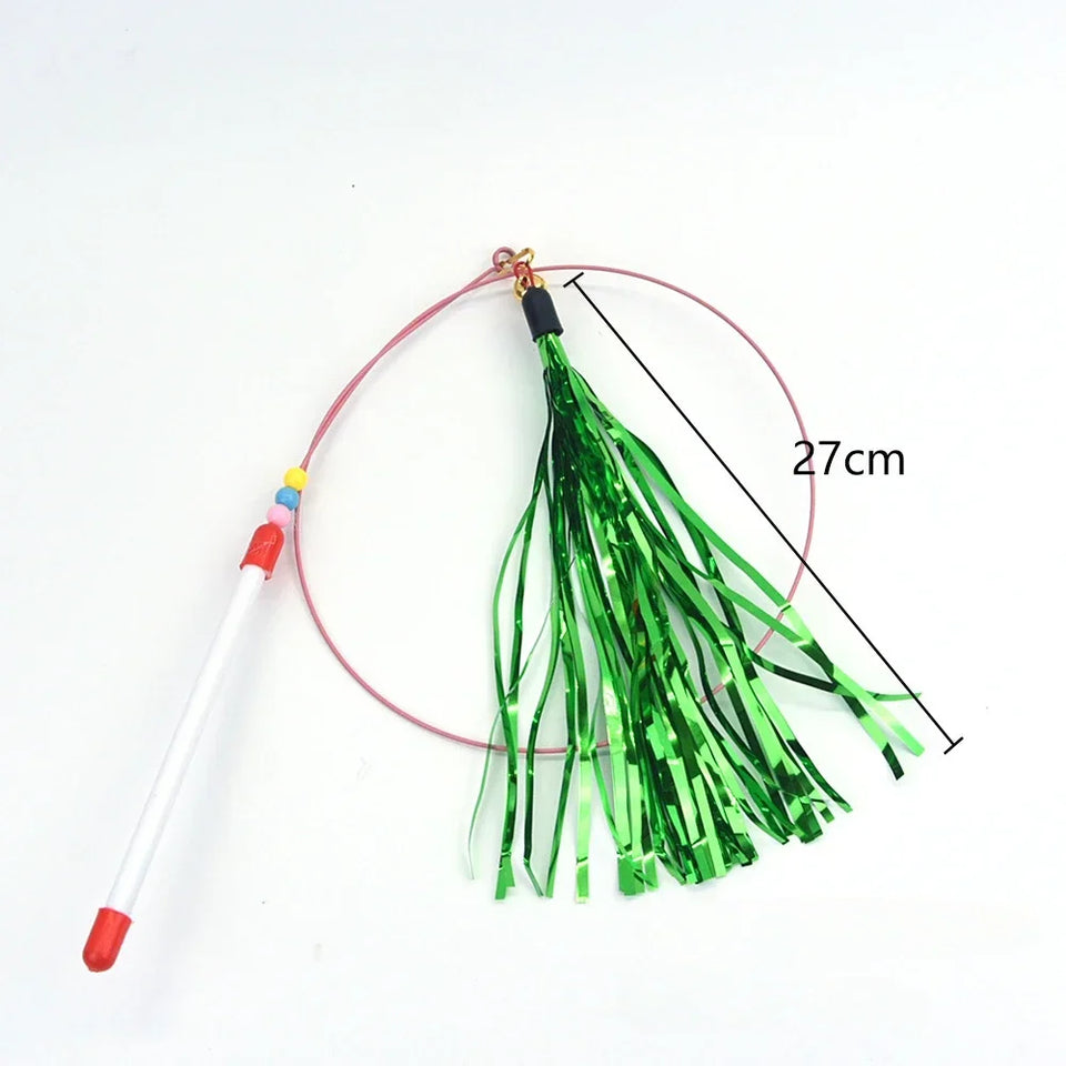 Cat Feather Wand Toy Suction Cup Bird/Feather Cat Wand Pet Supplies
