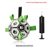 Dog Soccer Ball with Straps Tug of War  Dog Toy