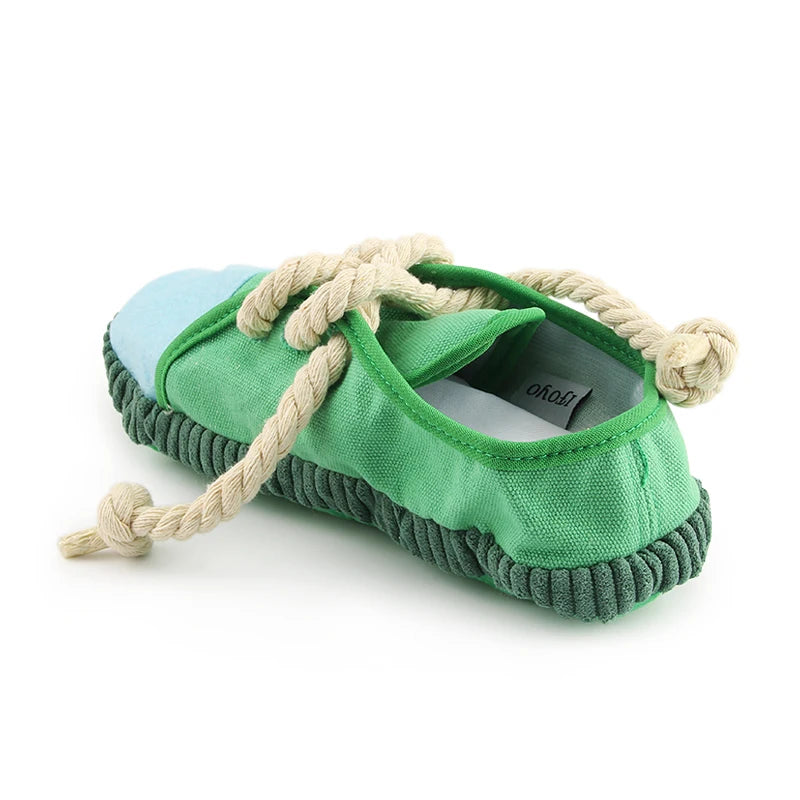 Dog Chew Toys,Funny Squeaky Toys Shoes Chewing Plush Toy