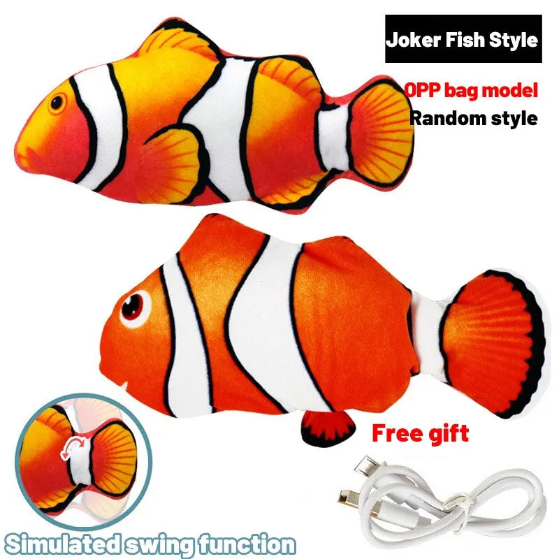 Pet Fish Toy Soft Plush Toy cat dog Chewing Toy