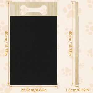 Dog Nail Scratch Board Puppy Nail Grinding Pad Treat Drawer Board Foldable