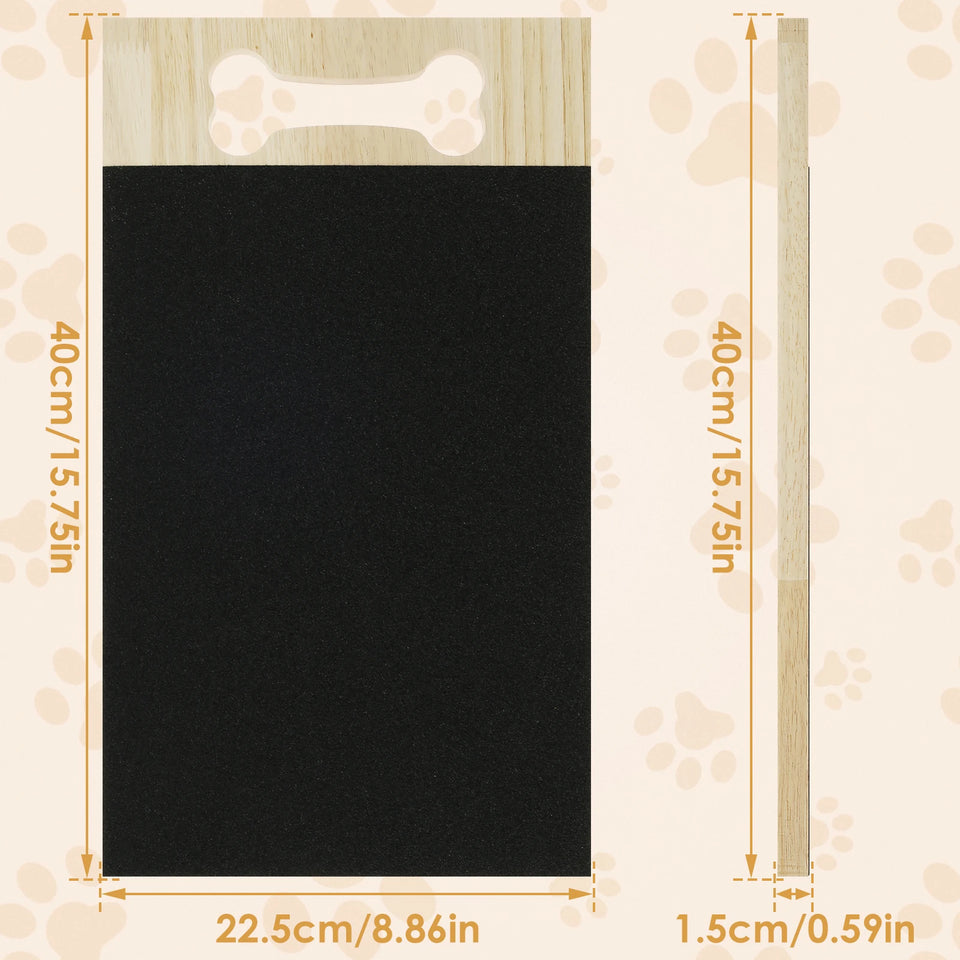 Dog Nail Scratch Board Puppy Nail Grinding Pad Treat Drawer Board Foldable