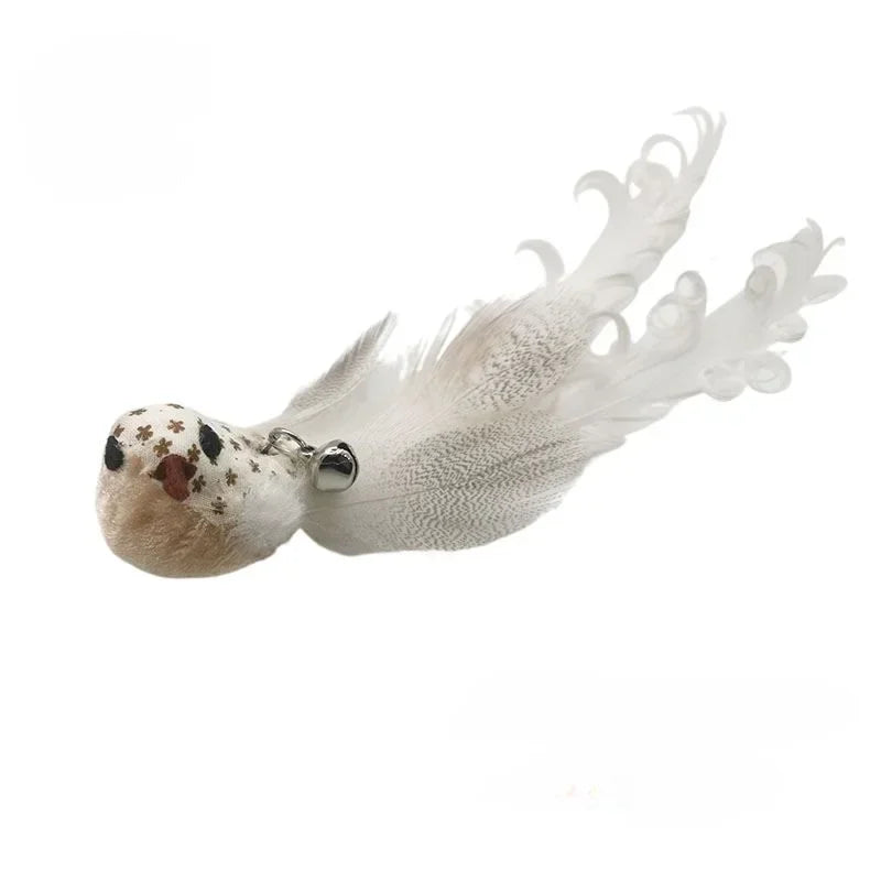 Cat Feather Wand Toy Suction Cup Bird/Feather Cat Wand Pet Supplies