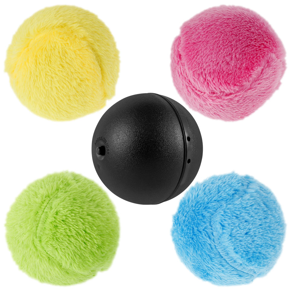 Dog Rolling Ball Toy Cat Interactive Ball Pet Stress Relief Chew Kicker Toy