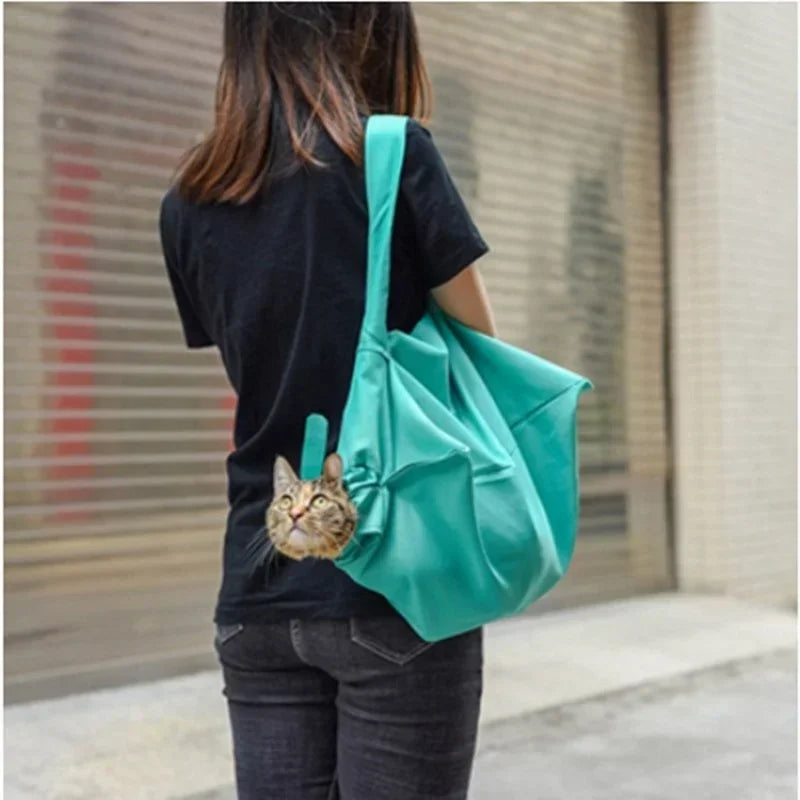 Cat Outing Travel Backpack Portable Adjustable Pet Messenger Bags