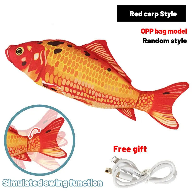 Pet Fish Toy Soft Plush Toy cat dog Chewing Toy