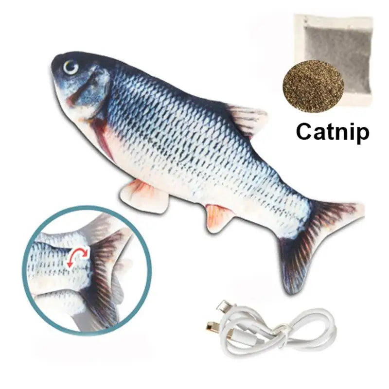 Pet Fish Toy Soft Plush Toy cat dog Chewing Toy