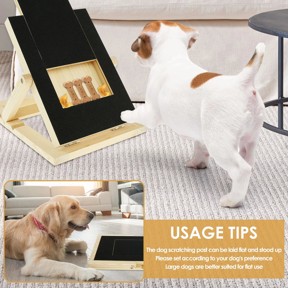 Dog Nail Scratch Board Puppy Nail Grinding Pad Treat Drawer Board Foldable