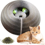 Kitten Curl Toy Foldable Magic Organ Cat Scratching Board Cat Bed