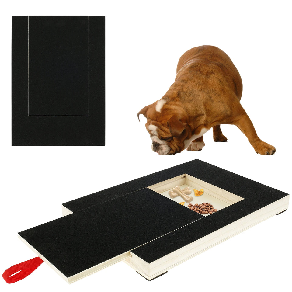 Dog Nail Scratch Board Puppy Nail Grinding Pad Treat Drawer Board Foldable