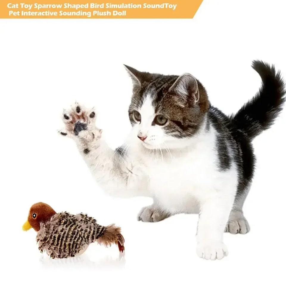 Interactive dog Cat Toys Toy Flying Wings Sparrow Catnip Toys