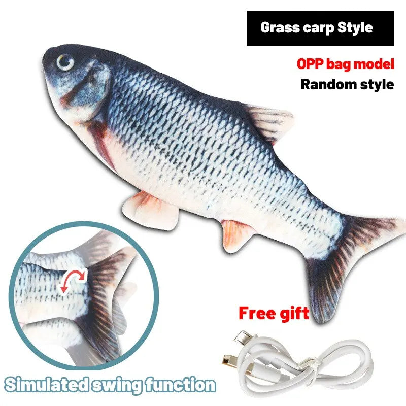Pet Fish Toy Soft Plush Toy cat dog Chewing Toy