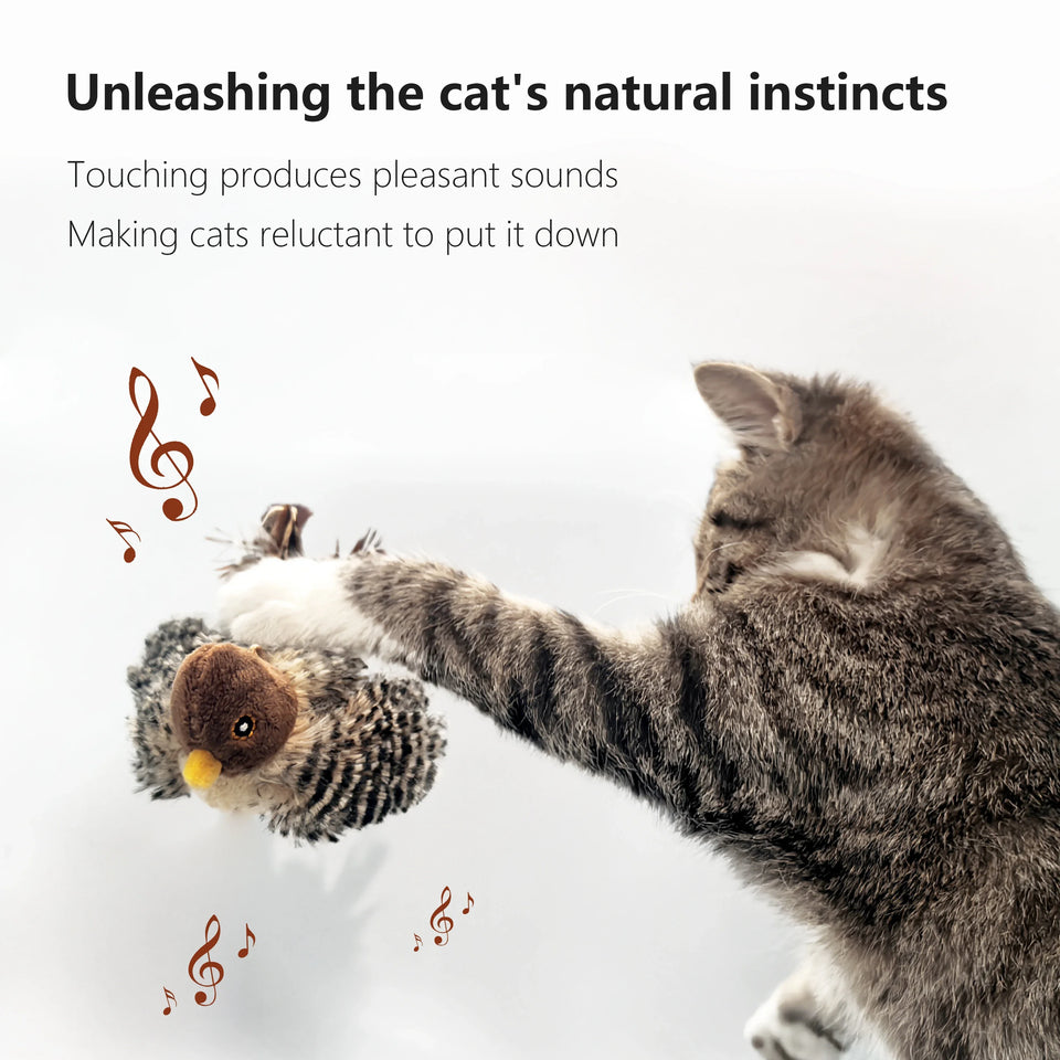 Interactive dog Cat Toys Toy Flying Wings Sparrow Catnip Toys