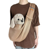 Mesh Polyester Breathable Dog Bag Pet Cross body Bag Outdoor Travel