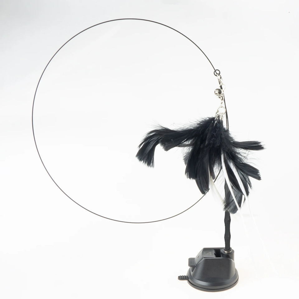 Cat Feather Wand Toy Suction Cup Bird/Feather Cat Wand Pet Supplies