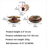 Kitten Curl Toy Foldable Magic Organ Cat Scratching Board Cat Bed