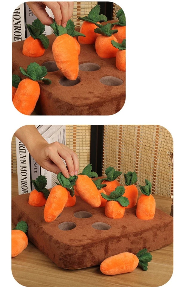 Innovative Dog Toys Snuffle Mat for Pet Plush Carrot Toy